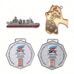 Medallas y Trofeos de Fútbol Personalizados Ecológicos de Metal Dorado con Impresión Digital Offset y Serigrafía - Product Image 4