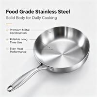 Wok antiadhésif en acier inoxydable de qualité alimentaire, ustensile de cuisson professionnel durable pour la cuisine domestique et les restaurants, idéal pour les sautés quotidiens
