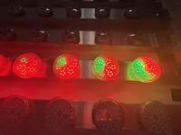 16 bombillas/lote E14 AC24 RGB luces de punto LED preprogramadas automáticas 6 píxeles/36 LED IP67 Rueda de la fortuna 60mm Luz de píxeles