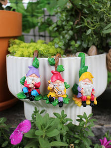 ตุ๊กตาเรซิน<span class=keywords><strong>3</strong></span>ชิ้นทำจากเรซินปรับแต่งได้ปรับแต่งได้ลายโนมส์เล่นเพลงได้สำหรับตกแต่งต้นไม้สำหรับกระถางดอกไม้กลางแจ้ง - Product Image 3