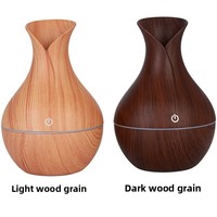 Pelembap Udara Warna-warni Motif Kayu Kecil Model Baru Pengisian Daya USB 2W Kapasitas Kurang dari 0.5L untuk Rumah Kantor Mobil Kamar Tidur Aromaterapi Senyap