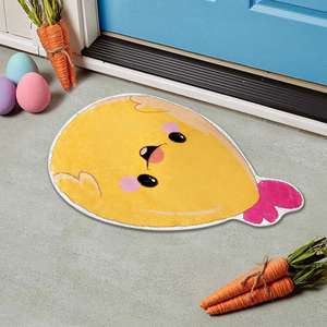 Tapis de porte Pâques avec motifs de poussins adorables et motifs festifs pour couloir ou logo, fabriqué en Chine - Product Image 2