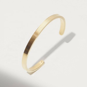 2025 Wholesale New High Quality Delicate <b>Fashion</b> New <b>Fashion</b> Adjustable Prevent Allergy Brass Banded <b>Cuff</b> <b>Bracelet</b> - Product Image 3