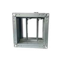 Clapet coupe-feu électrique pour conduit d'air en acier galvanisé, forme carrée, pour hôpital, hall, usage extérieur, vanne d'évacuation de fumée, prix bas, haute qualité