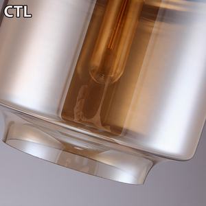 <span class=keywords><strong>Luminaire</strong></span> <span class=keywords><strong>suspendu</strong></span> rond moderne pour îlot de cuisine, support E27, lustre <span class=keywords><strong>en</strong></span> <span class=keywords><strong>verre</strong></span> design pour salle à manger, restaurant - Product Image 2