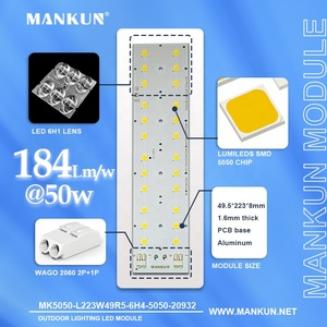 Module LED extérieur <span class=keywords><strong>MANKUN</strong></span> 50W à conception personnalisée, 48V DC SMD 5050 en aluminium P10, lumière du jour 5000K, haute luminosité 184lm/W, garantie 5 ans - Product Image 2