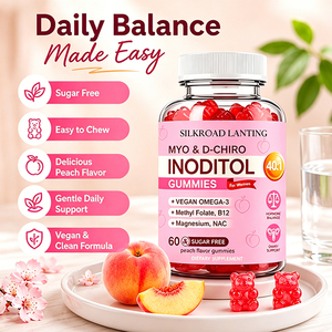 Gomitas de Inositol para la Salud Ovárica y la Fertilidad en Mujeres, Suplementos Vitamínicos, Mio-Inositol y D-Chiro-Inositol para Adultos - Product Image 6