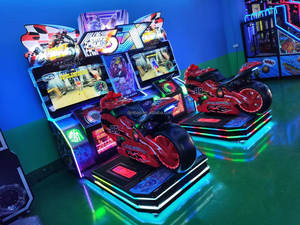 गतिशील f मोटर ट्विन रेसिंग मोटरसाइकिल गेम मशीन नए सिक्का संचालित कंपन खेल 2 खिलाड़ियों के लिए कंपन खेल - Product Image 4