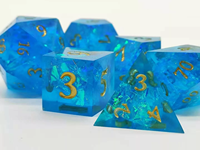 Jeu de dés en résine polyédrique avec logo personnalisé pour le jeu de société DND RPG Dragon et Donjons jeu de rôle dés