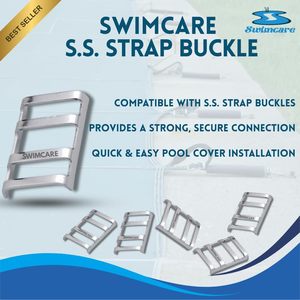 Boucles de sécurité pour couverture de piscine Swimcare en acier, 1,90 po x 1,25 po, lot de 5, boucles robustes en acier inoxydable pour accessoires de piscine - Product Image 4