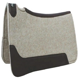 Manaal las empresas occidental ecuestre 32 "x 31" x 1 "de espesor Simple recorte sentí trabajo de lana de silla de montar a caballo pad - Product Image 1