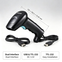Escáner de Códigos QR Honeywell de Escaneo Rápido, Luz Blanca LED, Lector de Códigos de Barras 1D y 2D, Escaneo Automático, Escáner POS para Comercio Minorista