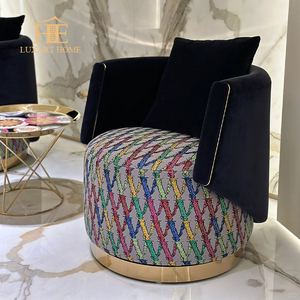 <span class=keywords><strong>Fauteuil</strong></span> nordique de luxe <span class=keywords><strong>fauteuil</strong></span> en tissu de <span class=keywords><strong>fourrure</strong></span> pour le salon de la maison - Product Image 3