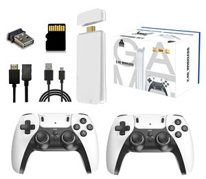 קונסולת משחקי טלוויזיה M15/M8 4K Pro - ניידת, קלאסית, רטרו, 30001-40000 משחקים, אלחוטית 2.4GHz, הרחבה 128GB TF, תואמת <span class=keywords><strong>PS1</strong></span>/SFC/FC - Product Image 1