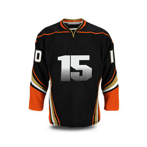 批发新款可定制运动冰球球衣，优质全热升华刺绣工艺制服 - Product Image 1