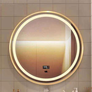 Espejo de tocador LED Circular moderno Premium, interruptor inteligente de pantalla táctil antivaho para baño, salón, sala de estar, hoteles, hospitales - Product Image 2