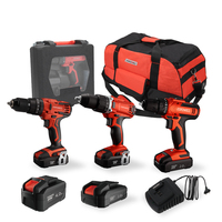 KAFUWELL PA4219 Perceuse à percussion sans fil professionnelle DIY avec moteur à balais, batterie lithium-ion 20V 2.0AH, vitesse variable, couple maximal 50N.M, OEM