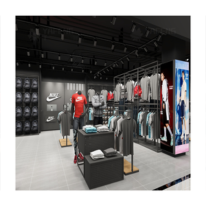 ชั้นวางโชว์เสื้อผ้าโลหะทนทานทันสมัยออกแบบตามต้องการสำหรับภายในร้าน<span class=keywords><strong>เสื้อผ้า</strong></span> - Product Image 1