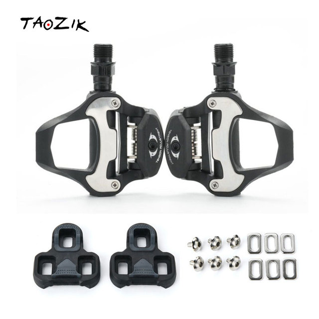 Wholesale High Standard Bicycle Parts Accessories TAOZIK Self Lock Lock-on Bike Plastic Dual Side Clips Cleat Pedals Model T-RD2