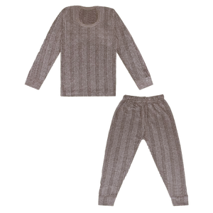 Costume d'hiver en laine pour enfant, <span class=keywords><strong>sous</strong></span>-vêtements thermiques tricotés pour garçon - Product Image 3