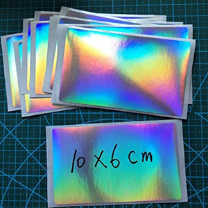 Printed Laser Sticker Paper Adhesive Graffiti, UV Protection, <strong>Holographic</strong> <strong>Vinyl</strong> &amp; Eggshell Blank A4 Size Labels - Product Image 2