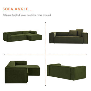 Canapés de compression modernes en forme de L <span class=keywords><strong>tissu</strong></span> <span class=keywords><strong>magique</strong></span> pour le salon canapés de compression canapé en mousse à mémoire de forme canapés de compression modulaires - Product Image 4