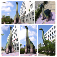 Dinosaures géants gonflables personnalisés pour la publicité, thème de dessins animés, imperméables, durables, tissu Oxford de haute qualité
