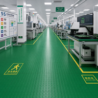 6mm Diamantmuster PVC Ineinandergreifende Garagenbodenfliesen Vinyl-Kunststoffboden für Autowerkstatt Ausstellungsraum