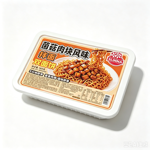 Nouilles instantanées en boîte en gros, saveur champignon et viande, préparation rapide en 5 minutes, bloc <span class=keywords><strong>de</strong></span> nouilles double couche - Product Image 5
