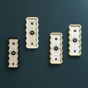 Wozoom <b>Wall</b> <b>Clock</b> Irregular Shape <b>Silent</b> Battery Powered Modern Minimalist Style Living Room Decor - Product Image 4