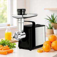 Hachoir à viande électrique entièrement automatique et machine à saucisses 450W avec moteur à noyau en cuivre pur, pour usage domestique, en acier inoxydable, pour le remplissage de saucisses