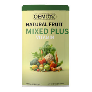 Venta al por mayor de fábrica, polvo de nutrición diaria vegana de 14 onzas, concentrado de hierbas minerales y vitaminas no OGM sin gluten para adultos - Product Image 1