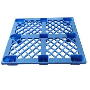 พาเลทพลาสติกตาข่ายสีน้ำเงินแบบ 9 ขา ขนาด 120x100x14 ซม. สำหรับรถยกสี่ทิศทาง ใช้ในงานโลจิสติกส์ - Product Image 3