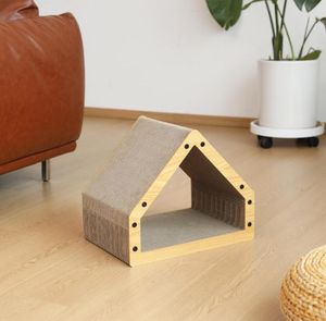 Casa de gato de fieltro universal para árbol de gato de cuatro estaciones moderna con tablero de garra vertical cama sofá juguete para rascar para gatos y perros - Product Image 6
