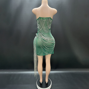 Novance Y2428 abbigliamento moda <span class=keywords><strong>donna</strong></span> 2024 da <span class=keywords><strong>donna</strong></span> <span class=keywords><strong>senza</strong></span> <span class=keywords><strong>maniche</strong></span> abito <span class=keywords><strong>senza</strong></span> schienale Sexy abito da Club con nappe per il compleanno - Product Image 6