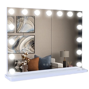 <span class=keywords><strong>Coiffeuse</strong></span> en gros directe d'usine avec lampe et miroir-Éclairage ambiant tricolore-Miroir de style hollywoodien - Product Image 1