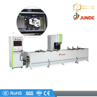 Máquina CNC de 3 Ejes JUNDE Fácil de Operar para Perforación, Fresado, Roscado y Biselado de Puertas de Aluminio