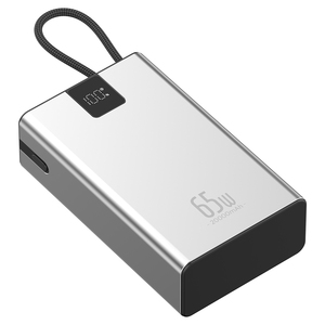 Power Bank OEM 20000mAh 65W PD con Display Digitale e Cavo Integrato, Ricarica Rapida per <span class=keywords><strong>iPhone</strong></span> 16/15 e Laptop (Alluminio) - Product Image 2