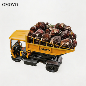 รถสามล้อบรรทุกไฟฟ้า OMOVO 500 วัตต์ ระบบไฮดรอลิก บรรทุกได้ 1 ตัน แบตเตอรี่ LFP 72V แบบเปิด  ความเร็ว 50-70 กม./ชม. สำหรับงานเกษตร ฟาร์ม มะพร้าว - Product Image 1