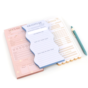 Tùy chỉnh hàng ngày kế hoạch tổ chức lượn sóng cạnh thiết kế Tear-off làm danh sách notepad cho văn phòng bằng văn bản lịch trình nhiệm vụ và mục tiêu theo dõi - Product Image 4