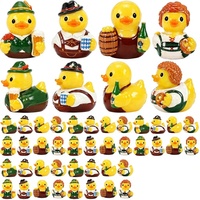 72 mini figurines de canards en PVC, jouets de bain flottants éducatifs, en vrac, pour jeux de sable et cadeaux de fête