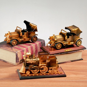 <span class=keywords><strong>Boîte</strong></span> <span class=keywords><strong>à</strong></span> <span class=keywords><strong>musique</strong></span> vintage nostalgique de voiture ancienne et de locomotive, objet décoratif créatif, jouet pour garçon, cadeau pour la fête des enfants, cadeau d'anniversaire - Product Image 3