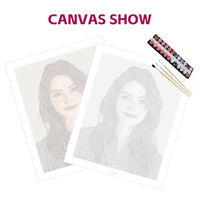 Kits de peinture par numéros DIY personnalisables avec photo, ensemble de peinture à l'huile personnalisée pour adultes, enfants, débutants, dropshipping