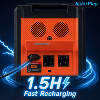 Station d'alimentation portable Solarplay 2500W 2304Wh, générateur solaire certifié, kit de secours domestique, éligible à 30% ITC