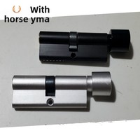 Universel 70MM simple ouverture porte en bois serrure cylindre noir cuivre clé antivol bouton serrure cylindre matériel en gros pour
