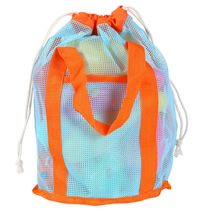 Mesh Beach Bucket Bag Large Capacity Beach <b>Toy</b> <b>Storage</b> Handbag Seashell Collection <b>Storage</b> Bag <b>for</b> Vacation - Product Image 4