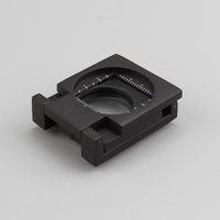 Loupe de poche FUKAI en métal, testeur de lin, instrument de mesure pliable avec lentille en verre optique TH-9008A