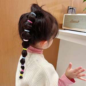 เหมาะสำหรับทรงผมประจำวันของเด็กผู้หญิงและสีที่เข้ากัน ยางรัดผมแบบนุ่มยืดหยุ่นทันสมัยพร้อมกล่องเก็บของ - Product Image 2