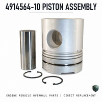 Kit de piston 4914564 pour moteur diesel Cummins NT855, pièces de révision, ensemble piston avec axe et bague de retenue