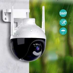 Cámara Icsee de seguridad para exteriores, dispositivo CCTV de 5MP, UHD, compatible con NVR, PTZ, impermeable, Wifi